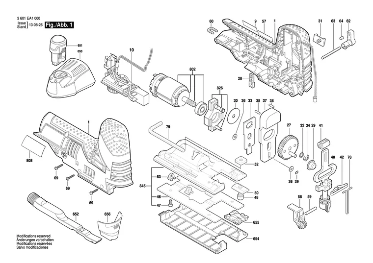 Запчасти, схема и деталировка Bosch PST 14,4 V (ТИП 0603384421)