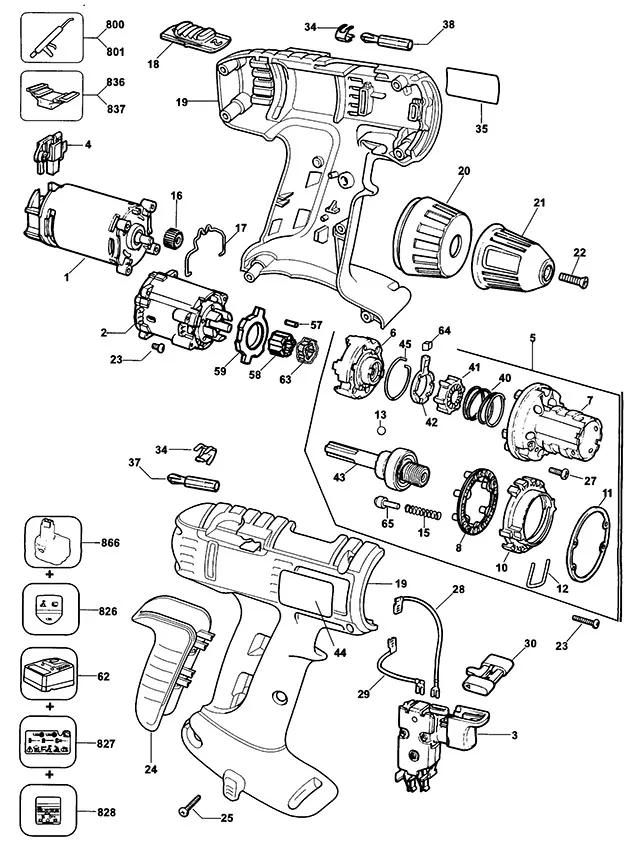 Запчасти, схема и деталировка Dewalt DW909K TYPE 4