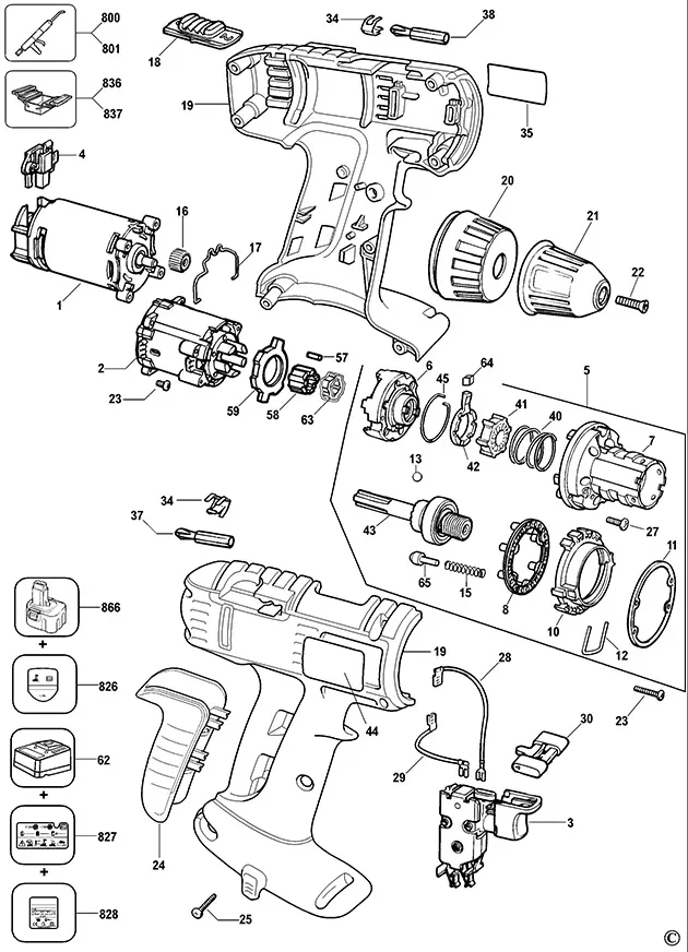 Запчасти, схема и деталировка Dewalt DW914K TYPE 4