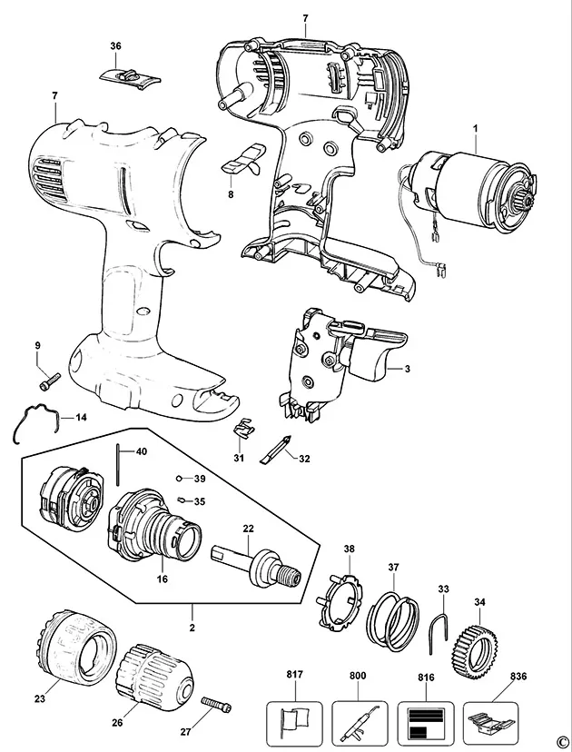Запчасти, схема и деталировка Dewalt DW927 TYPE 11
