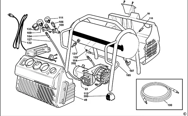 Запчасти, схема и деталировка Dewalt DPC6MRC TYPE 1