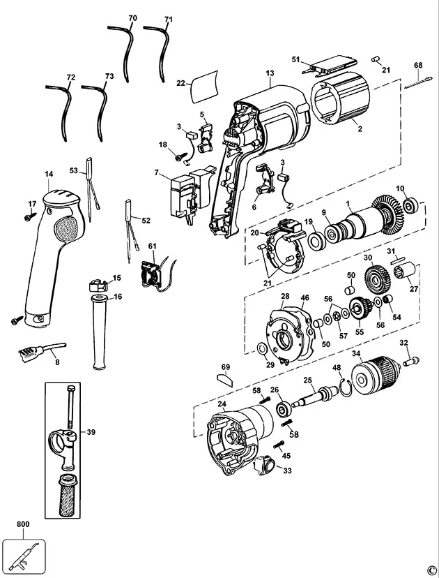 Запчасти, схема и деталировка Dewalt DW226 TYPE 2