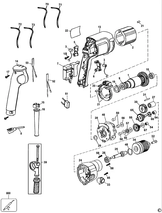 Запчасти, схема и деталировка Dewalt DW246 TYPE 3
