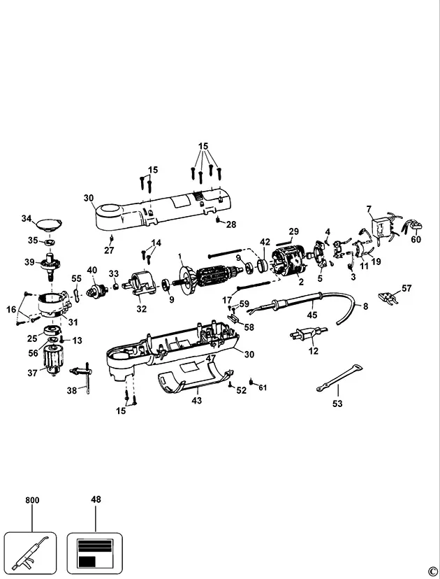 Запчасти, схема и деталировка Dewalt DW160 TYPE 1