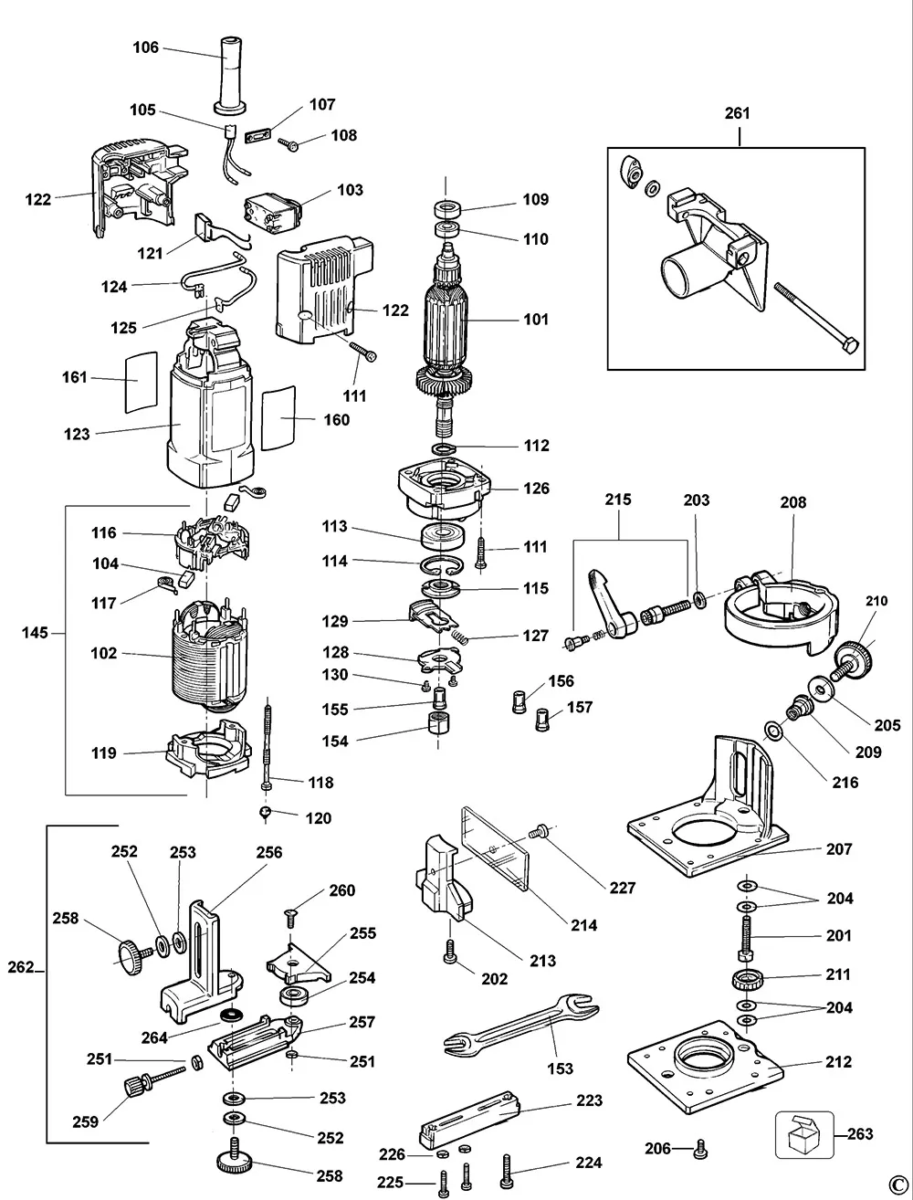 Салазка для Dewalt DW670 TYPE 1 Арт.:401029-00