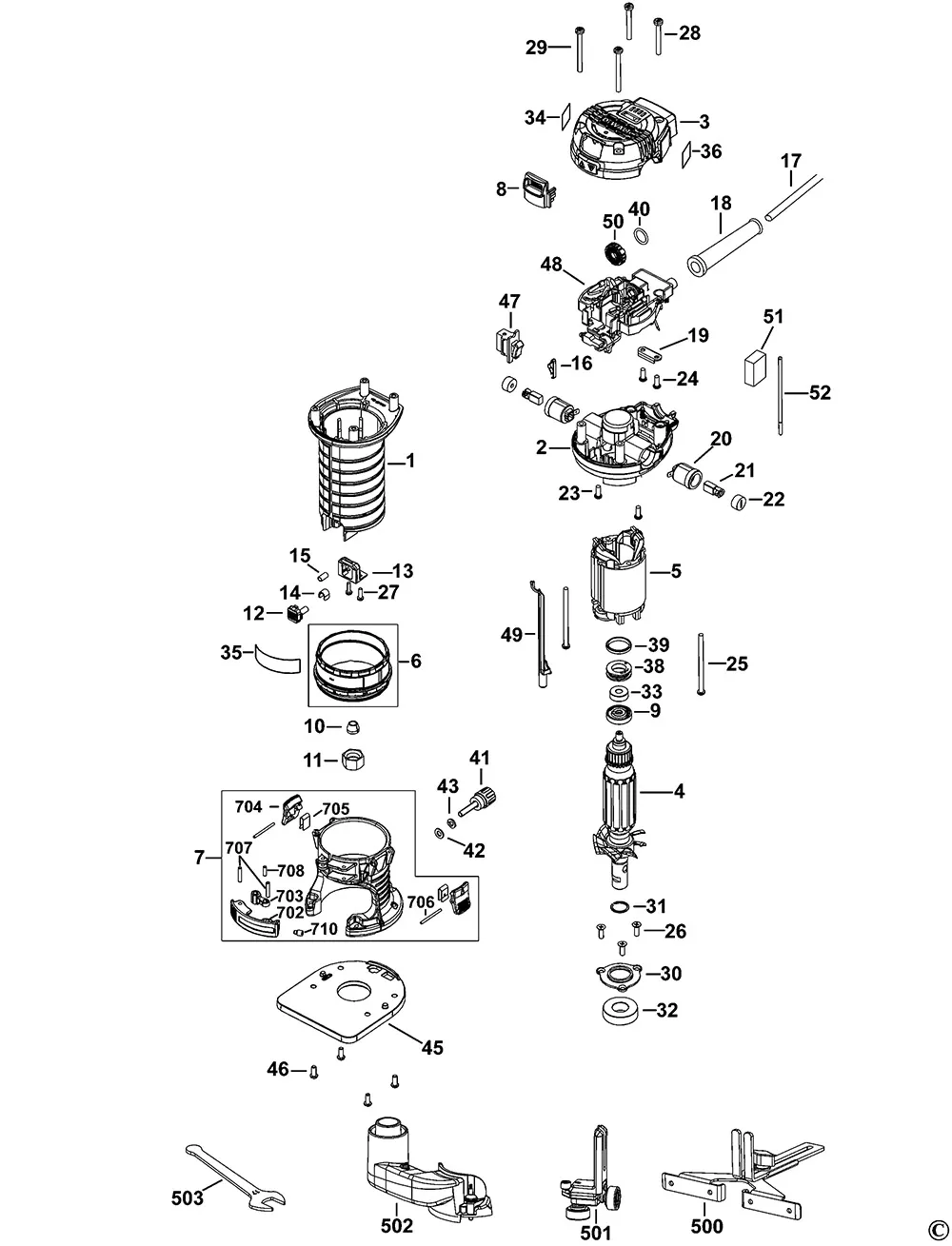 Кабель сетевой (EURO) для Dewalt DWE6005 TYPE 1 Арт.:N381854