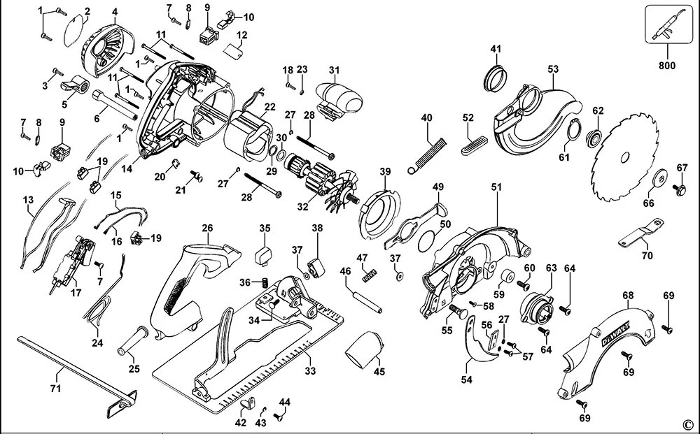 Редуктор для Dewalt D23550 TYPE 1 Арт.:1002061-00