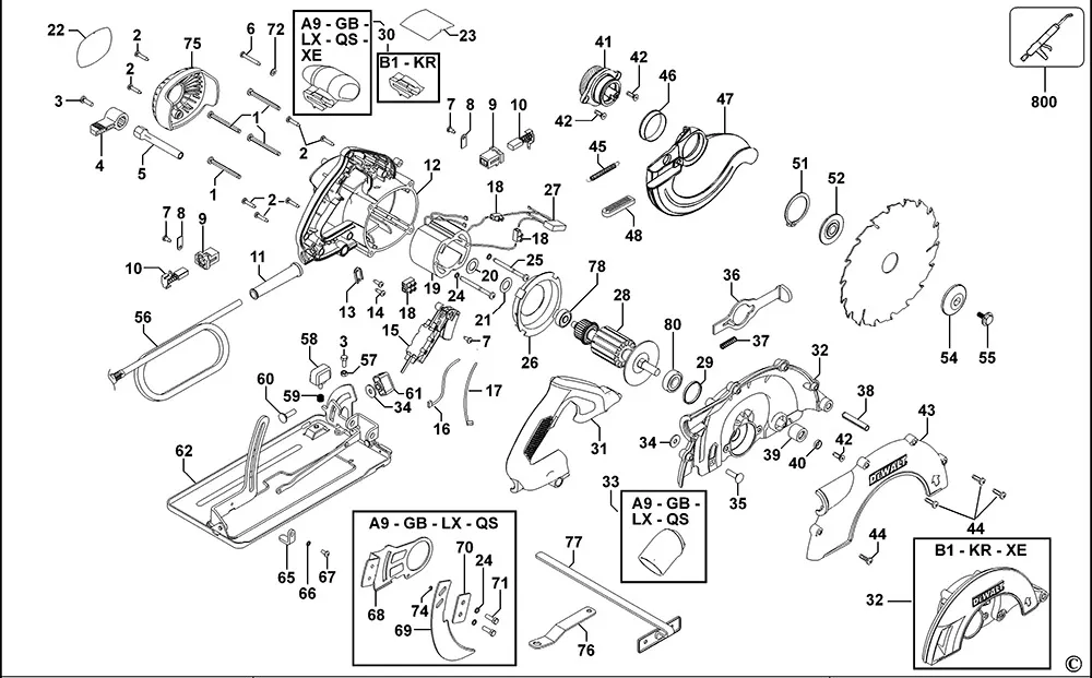 Редуктор для Dewalt D23620 TYPE 2 Арт.:1004483-01