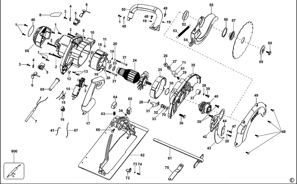 Редуктор для Dewalt D23650 TYPE 1 Арт.:596900-00