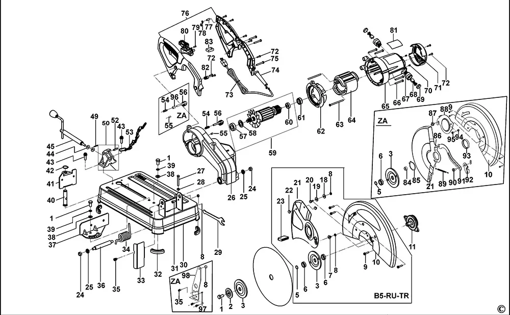Втулка (резиновая) для Dewalt D28720 TYPE 1 Арт.:5140062-58