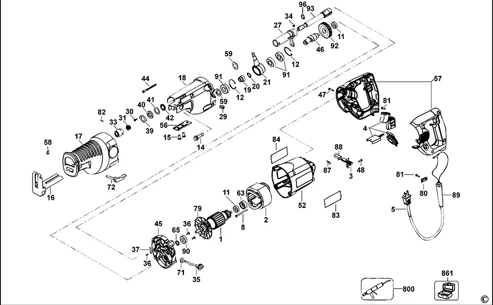 Запчасти, схема и деталировка Dewalt DW311 TYPE 2
