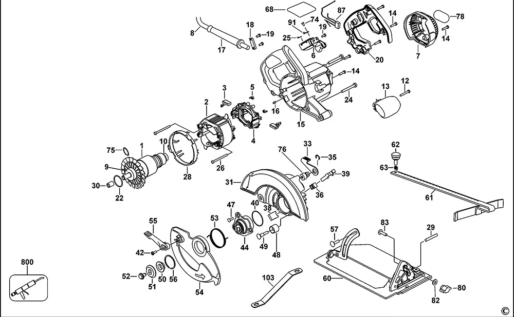 Редуктор для Dewalt DW366-RU TYPE 1 Арт.:648222-01