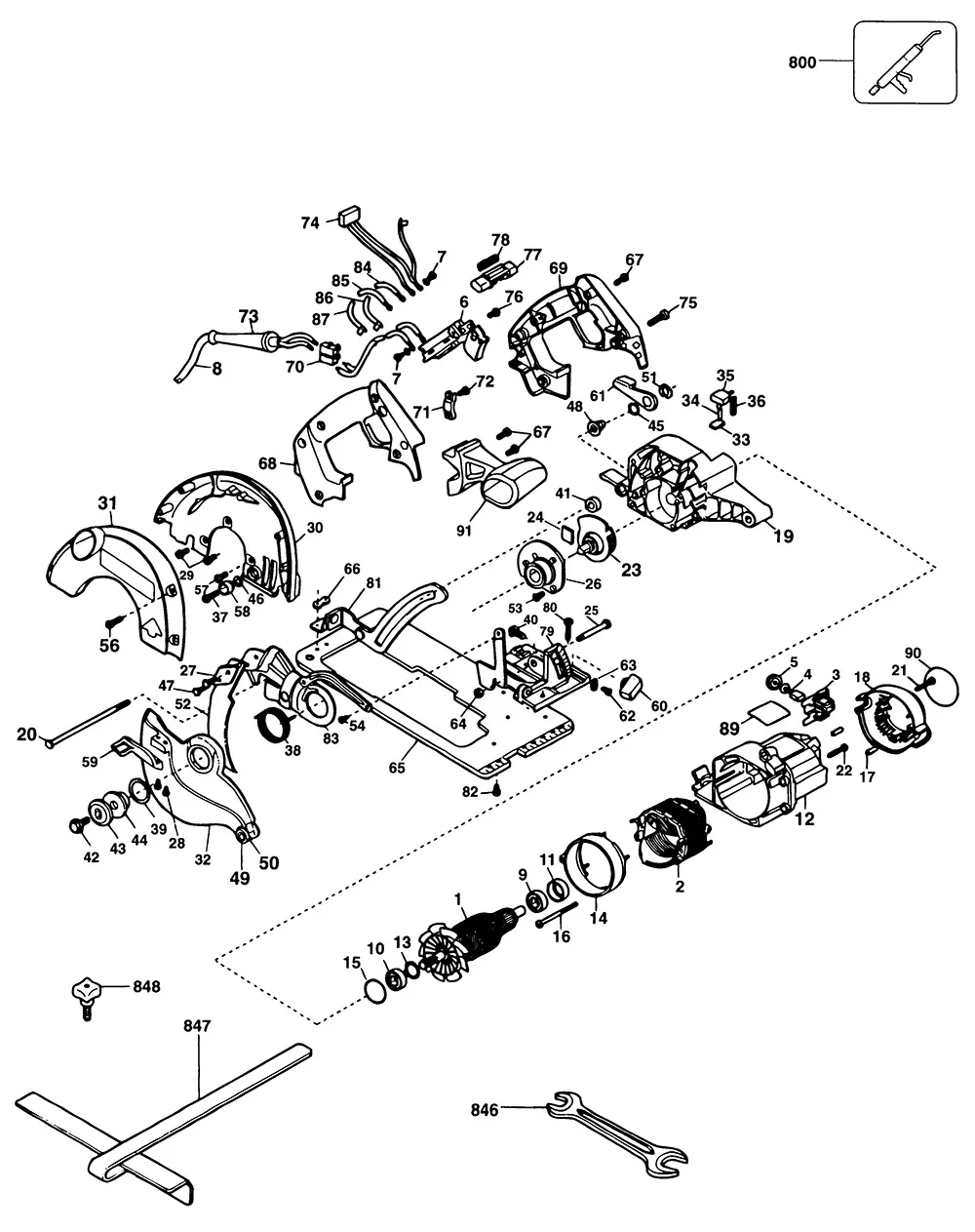 Провод для Dewalt DW65 TYPE 1 Арт.:149005-00