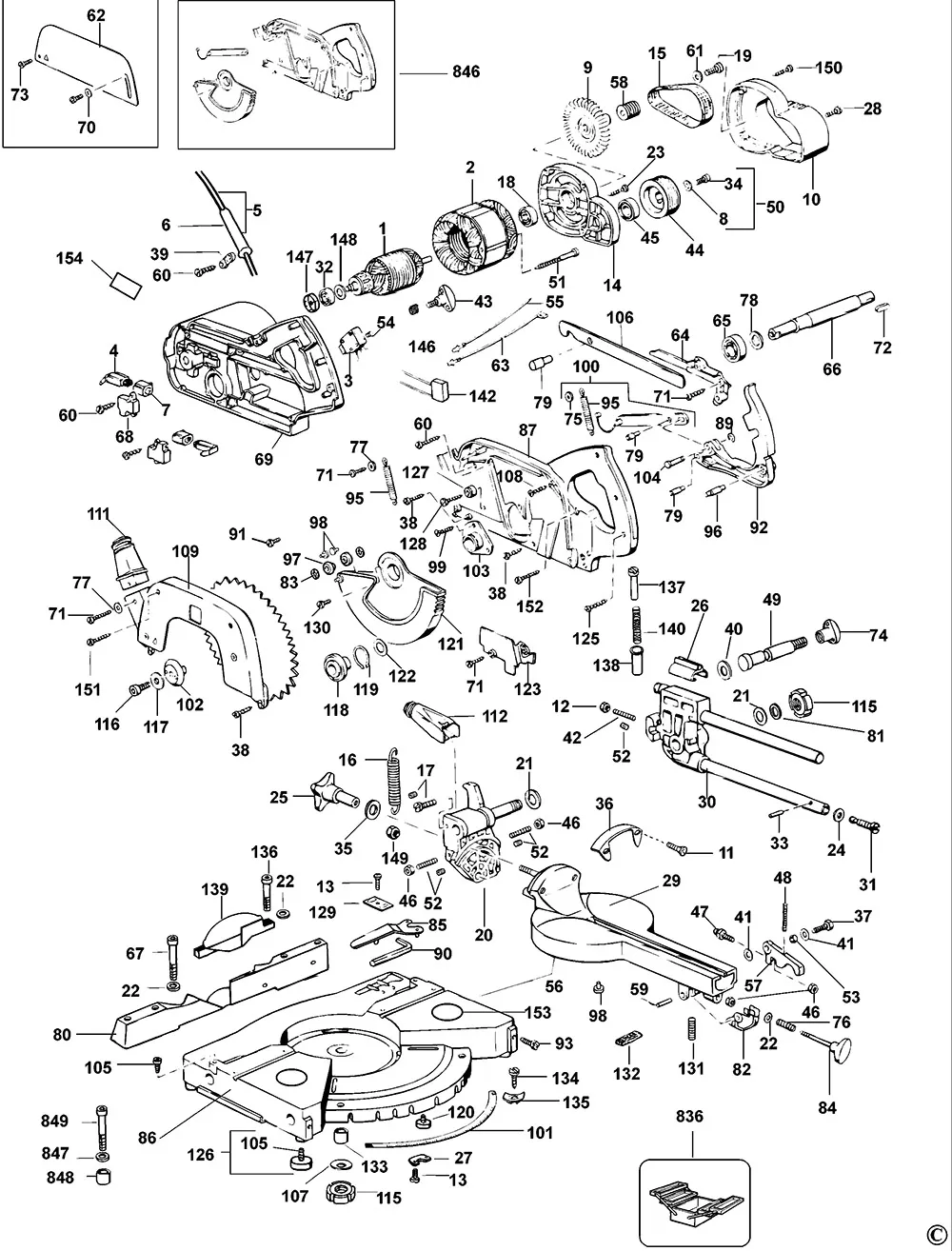 Подшипник  для Dewalt DW700 TYPE 1 Арт.:7737G-05 