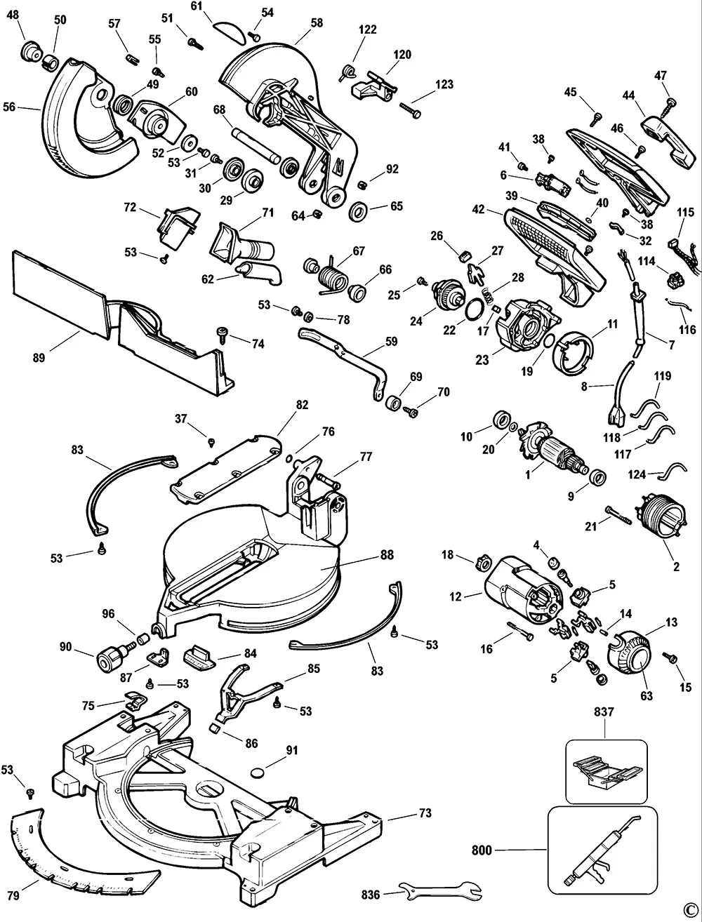 Кнопка для Dewalt DW704 TYPE 1 Арт.:145350-00