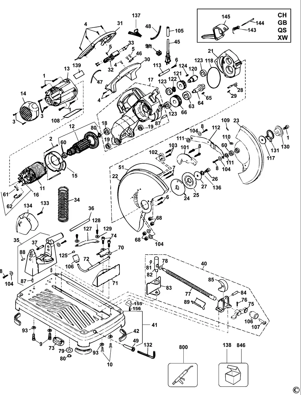 Шестерня для Dewalt DW872 TYPE 1 Арт.:382680-00