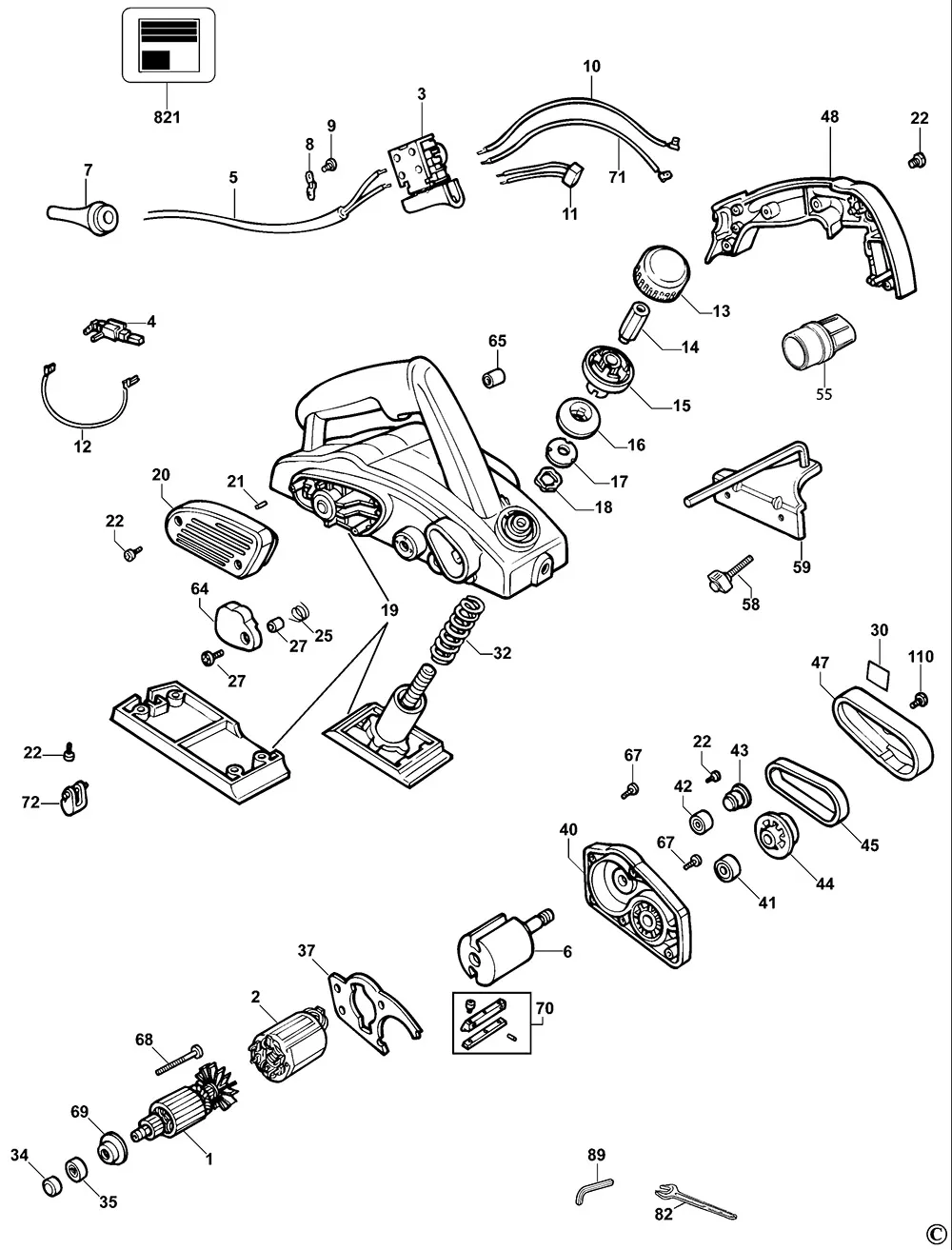 Стойка для Dewalt DW677 TYPE 2 Арт.:326636-00