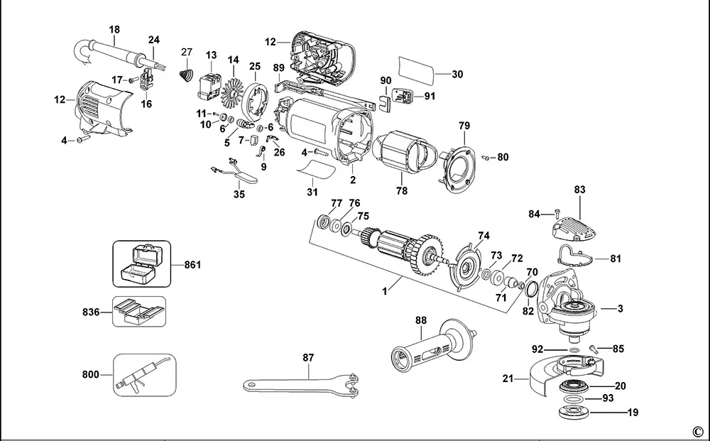 Выключатель для Dewalt D28113 TYPE 2 Арт.:641889-01