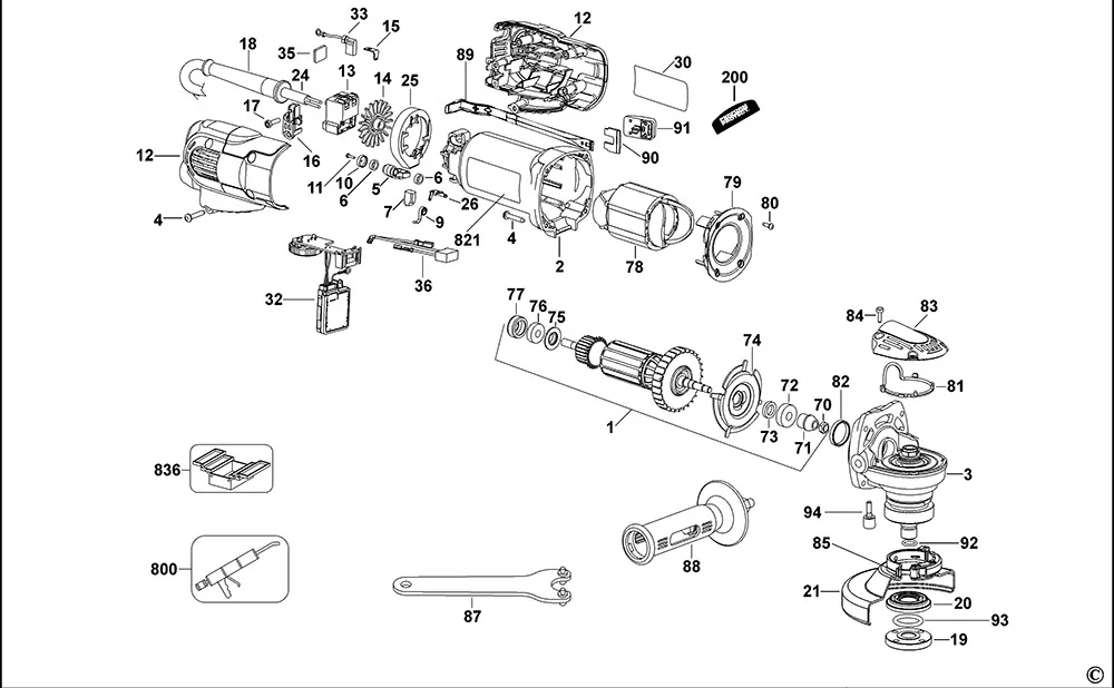 Шестерня ведущая  для Dewalt D28117 TYPE 3 Арт.:627465-00