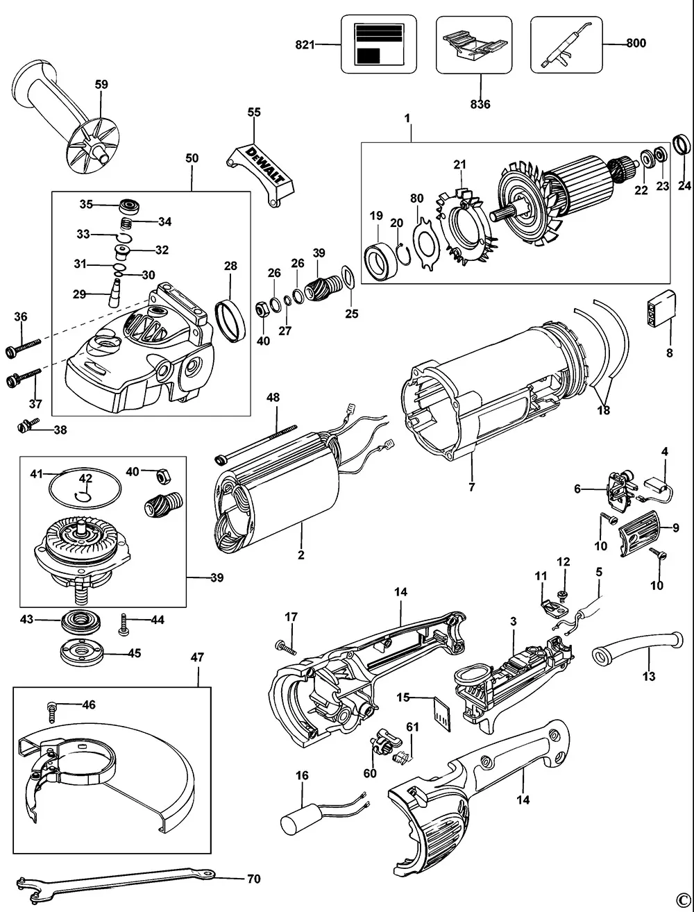 Выключатель для Dewalt D28432C TYPE 1 Арт.:393438-00