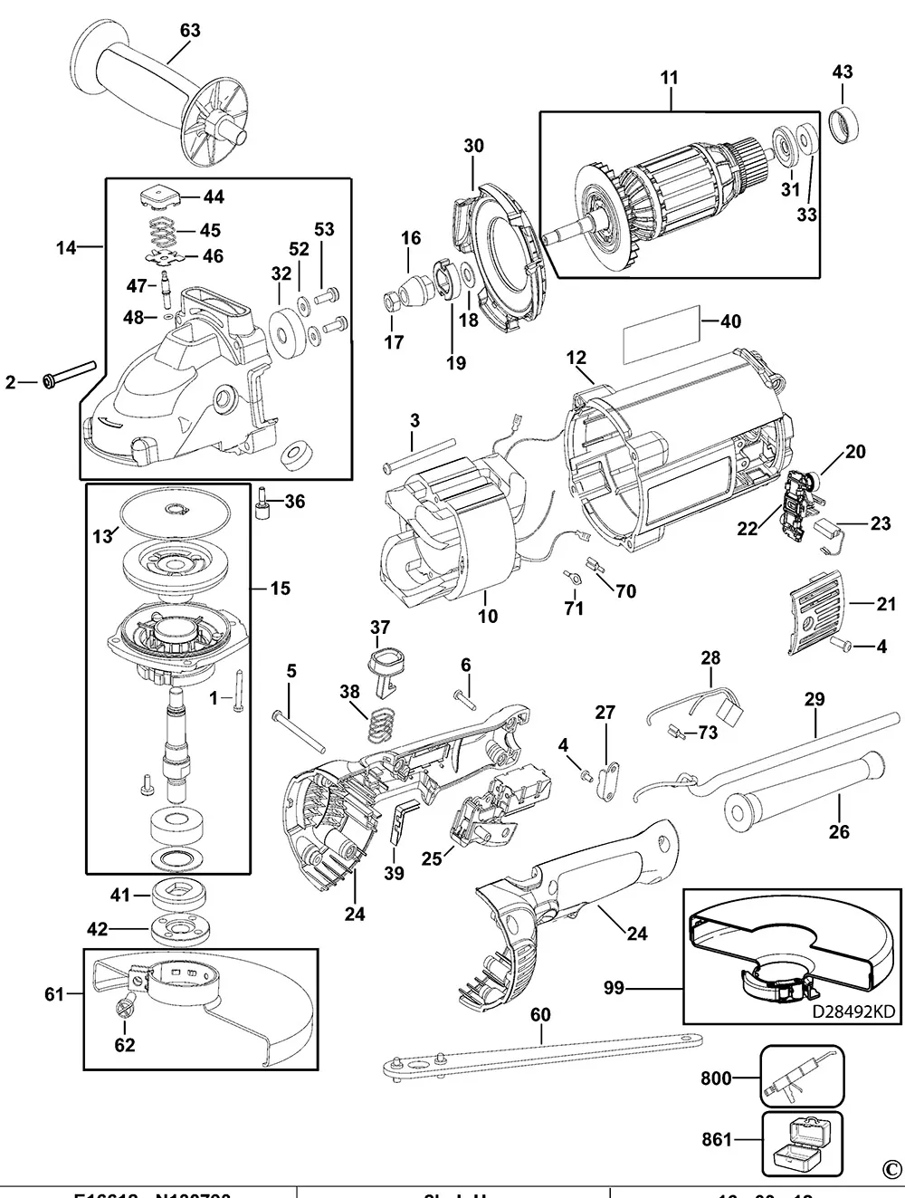 Выключатель для Dewalt D28492 TYPE 4 Арт.:N035342