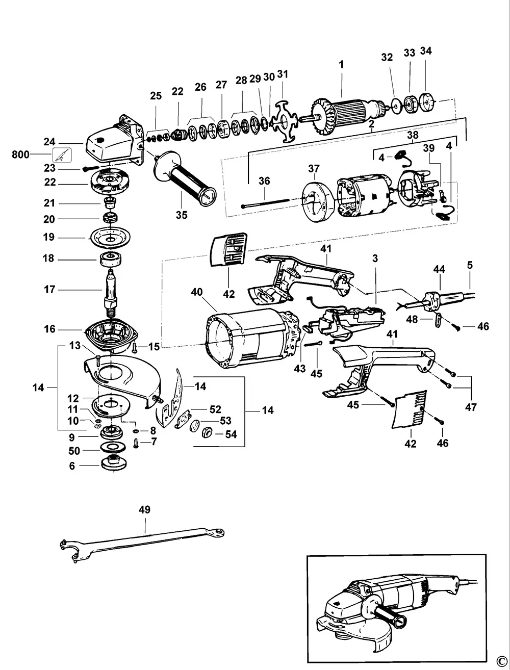 Запчасти, схема и деталировка Dewalt DW432 TYPE 2