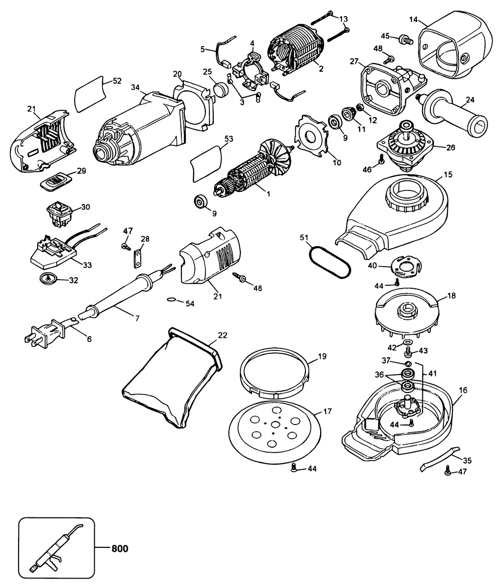 Корпус для Dewalt DW443 TYPE 1 Арт.:608505-00SV