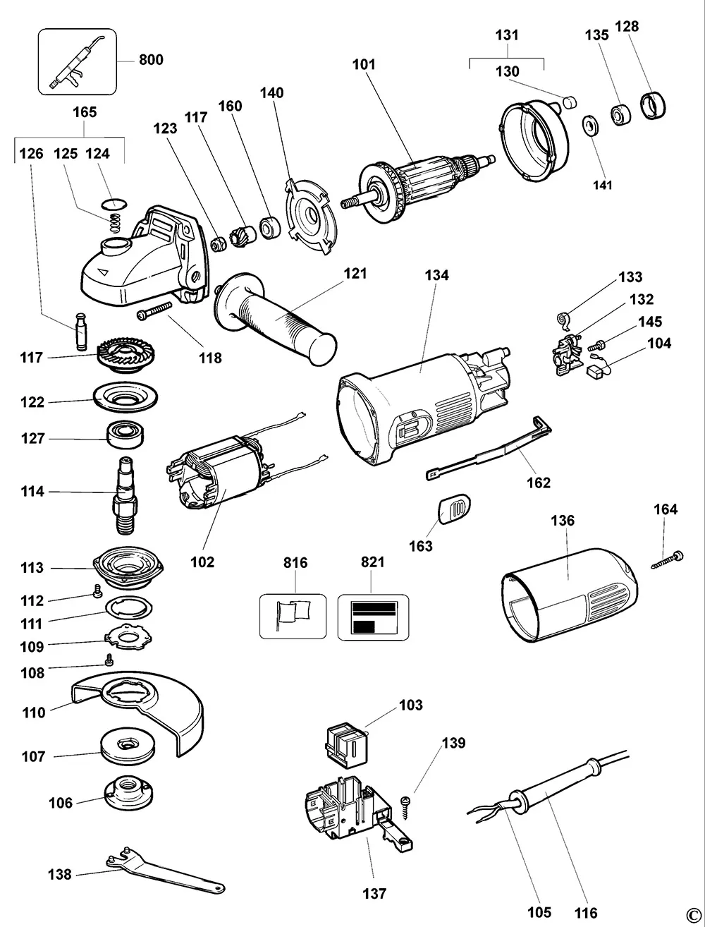 Шпиндель для Dewalt DW818 TYPE 4 Арт.:391971-00