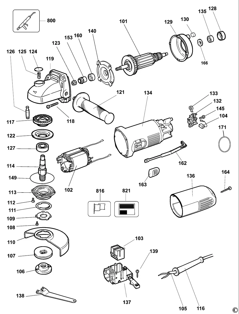Кнопка для Dewalt DW818 TYPE 6 Арт.:569624-01