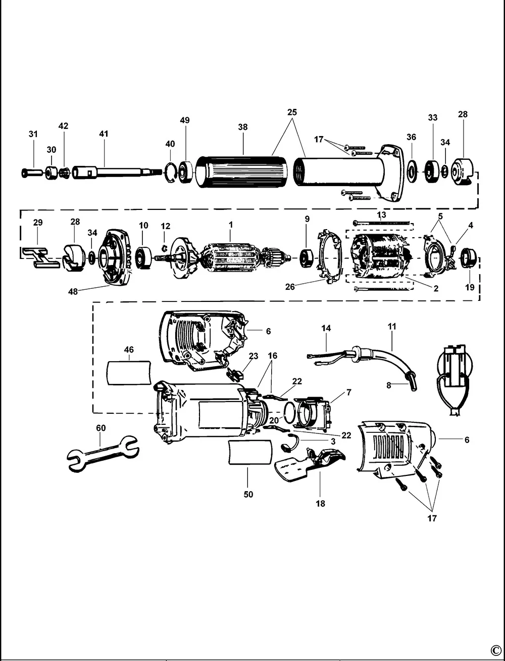 Шпиндель для Dewalt DW887 TYPE 4 Арт.:N115813