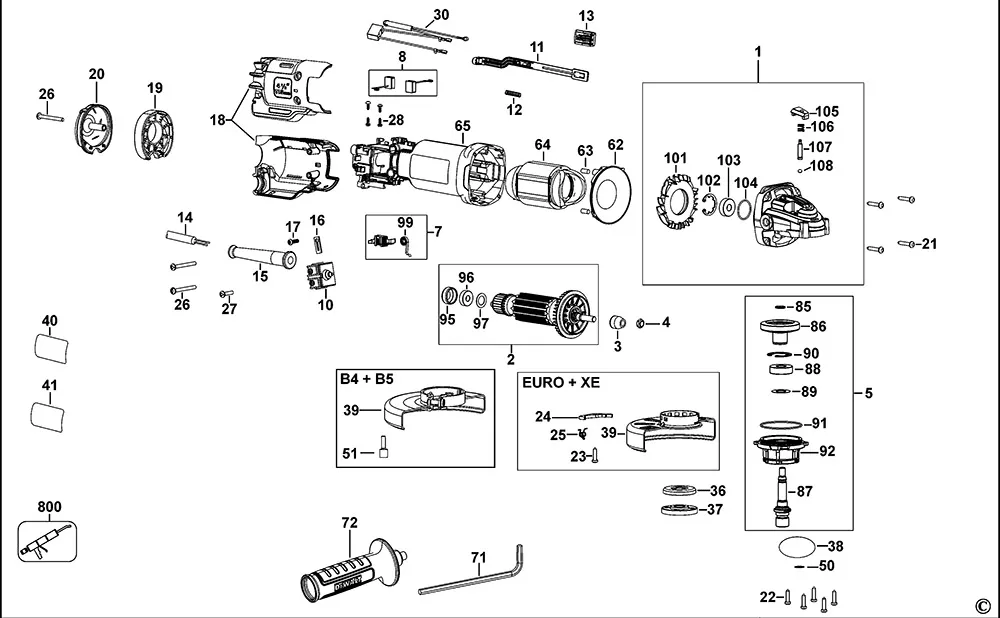 Выключатель для Dewalt DWE4215 TYPE 1 Арт.:N396008