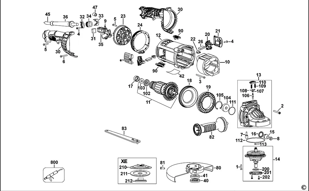 Выключатель для Dewalt DWE4559 TYPE 1 Арт.:N122893