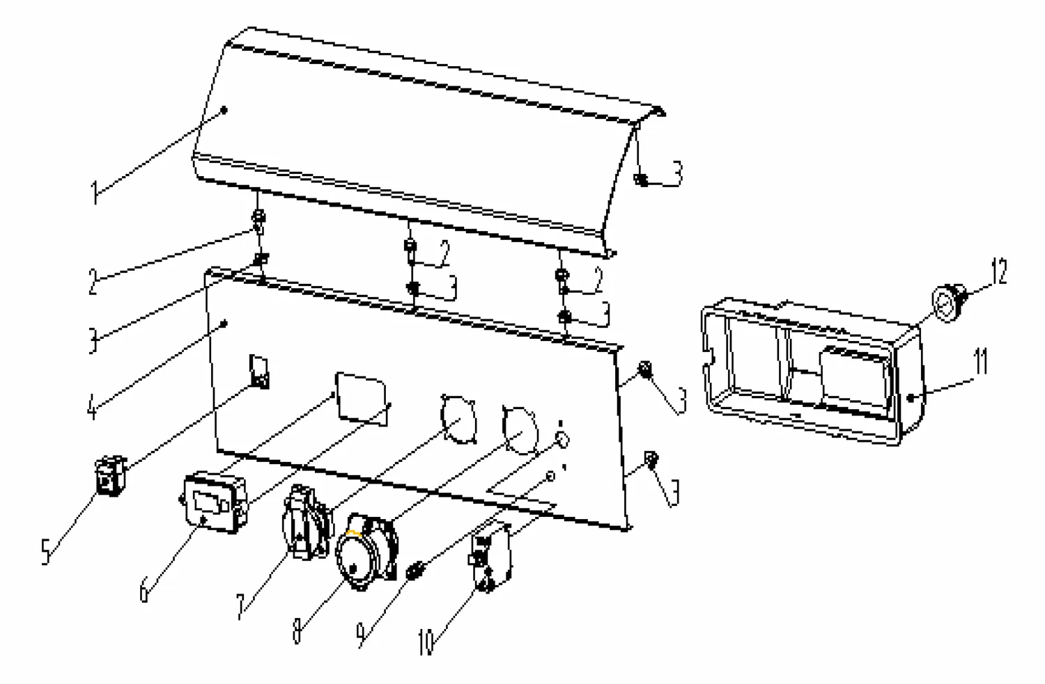 Переключатель для Fubag BS 3500 (838 755) Панель управления Арт.:35540-J010001