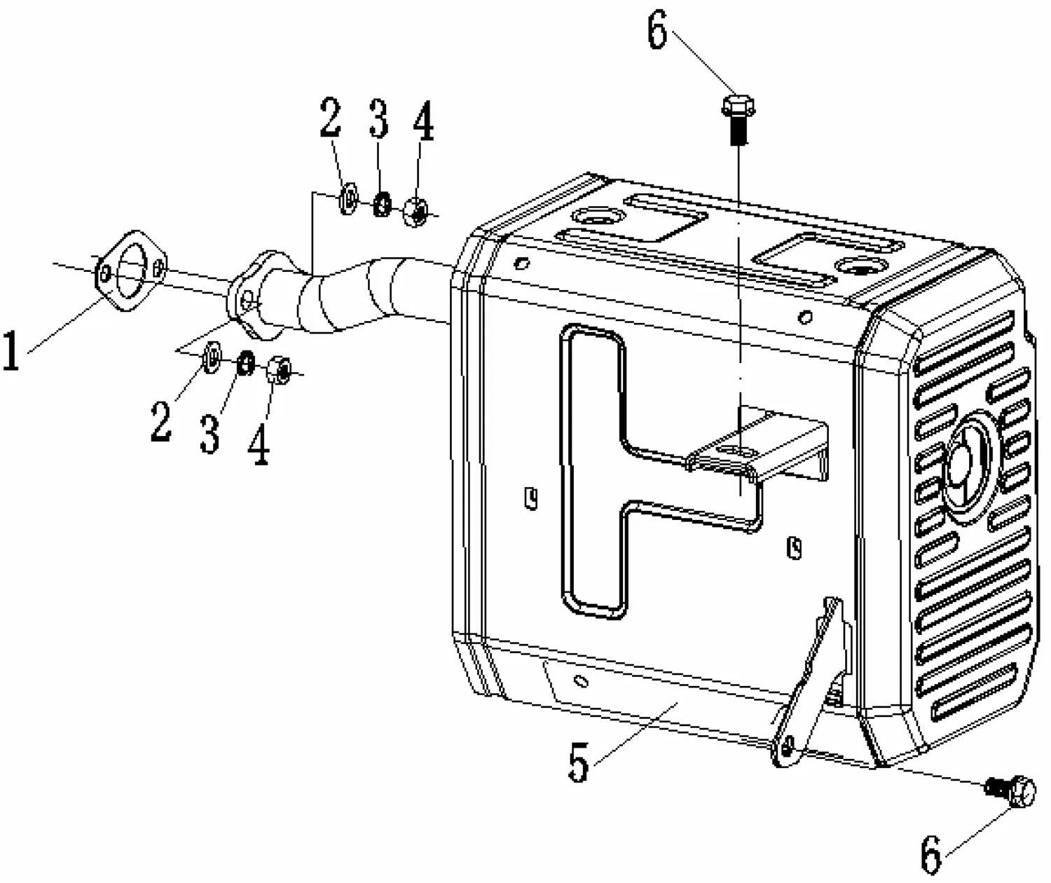 Опора двигателя для Fubag BS 6600 (838298) Рама в сборе Арт.:41003-J100011