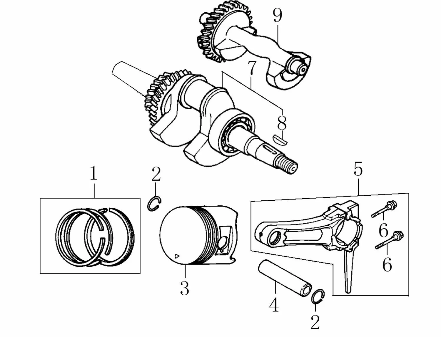 Шатун для Fubag BS 6600 A ES (838798) Коленвал Арт.:130150049-0001
