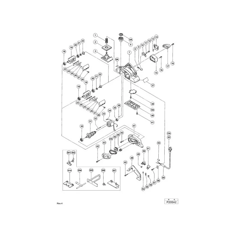 Корпус для Hitachi P20SA2 Арт.:990658
