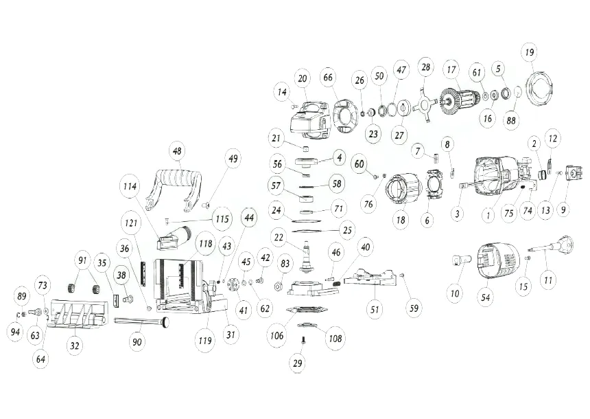 Запчасти, схема и деталировка Интерскол ФМШ-100/710Э (С 30.09.2010 ГОДА)