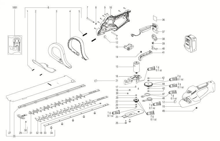 Уплотнение для METABO AHS 36 V (6.02177.00) (ТИП 02177000) Арт.:344070660