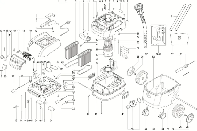 Запчасти, схема и деталировка Metabo ASR 35 L ACP (6.02057.00) (ТИП 02057000)