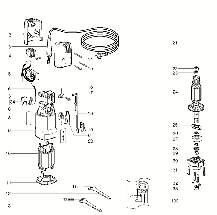 Корпус для Metabo FME 737 (6.00737.00) (ТИП 00737000) Арт.:343374430