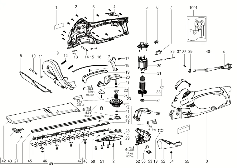 Изолятор кабеля сетевого для Metabo HS 8545 (ТИП 08545000) Арт.:344100970