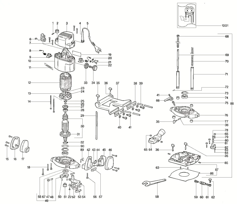 Щеткодержатель для Metabo OFE 1812 (ТИП 01812000) Арт.:343000710