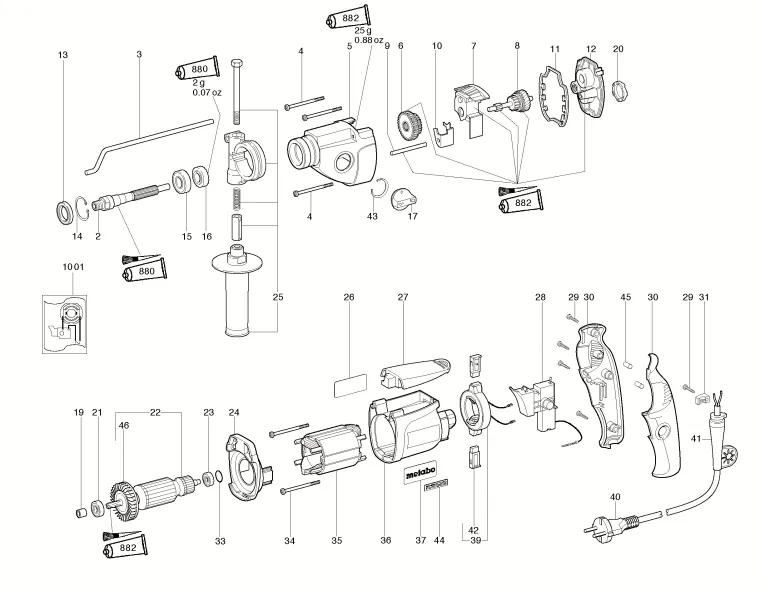 Шестерня для Metabo SB 660 (ТИП 00660000) Арт.:340004010