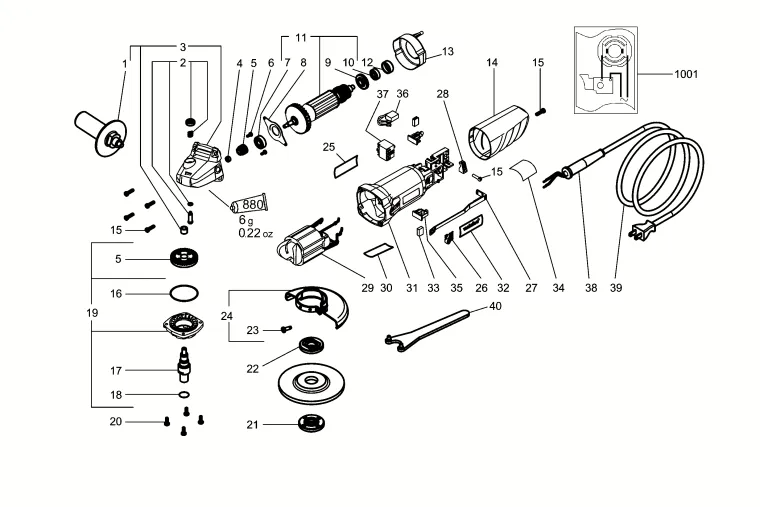 Запчасти, схема и деталировка Metabo W 820-115 (ТИП 06727000)