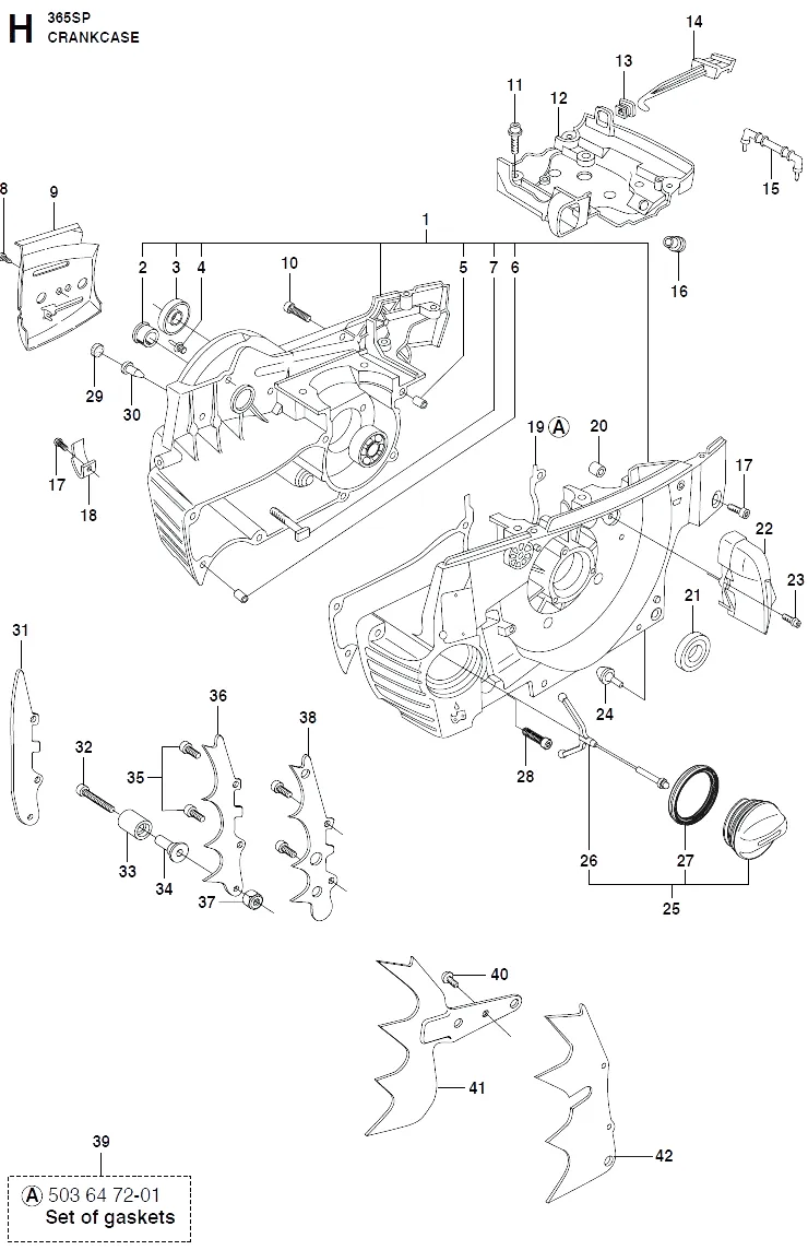 GROMMET для Картер для Husqvarna 365 Арт.:5370954-01