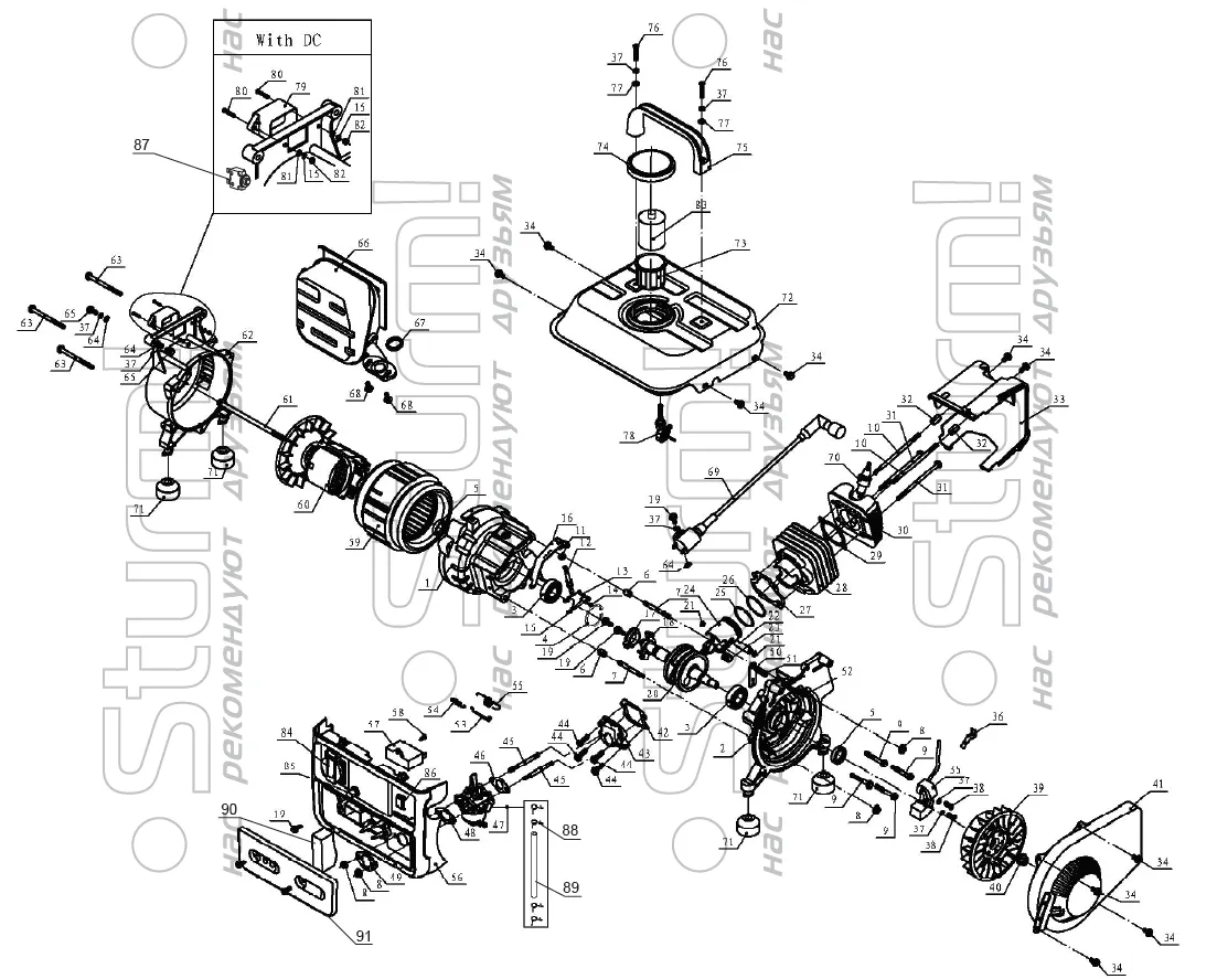 катушка зажигания  для Sturm PG8710 Арт.:PG8710-69