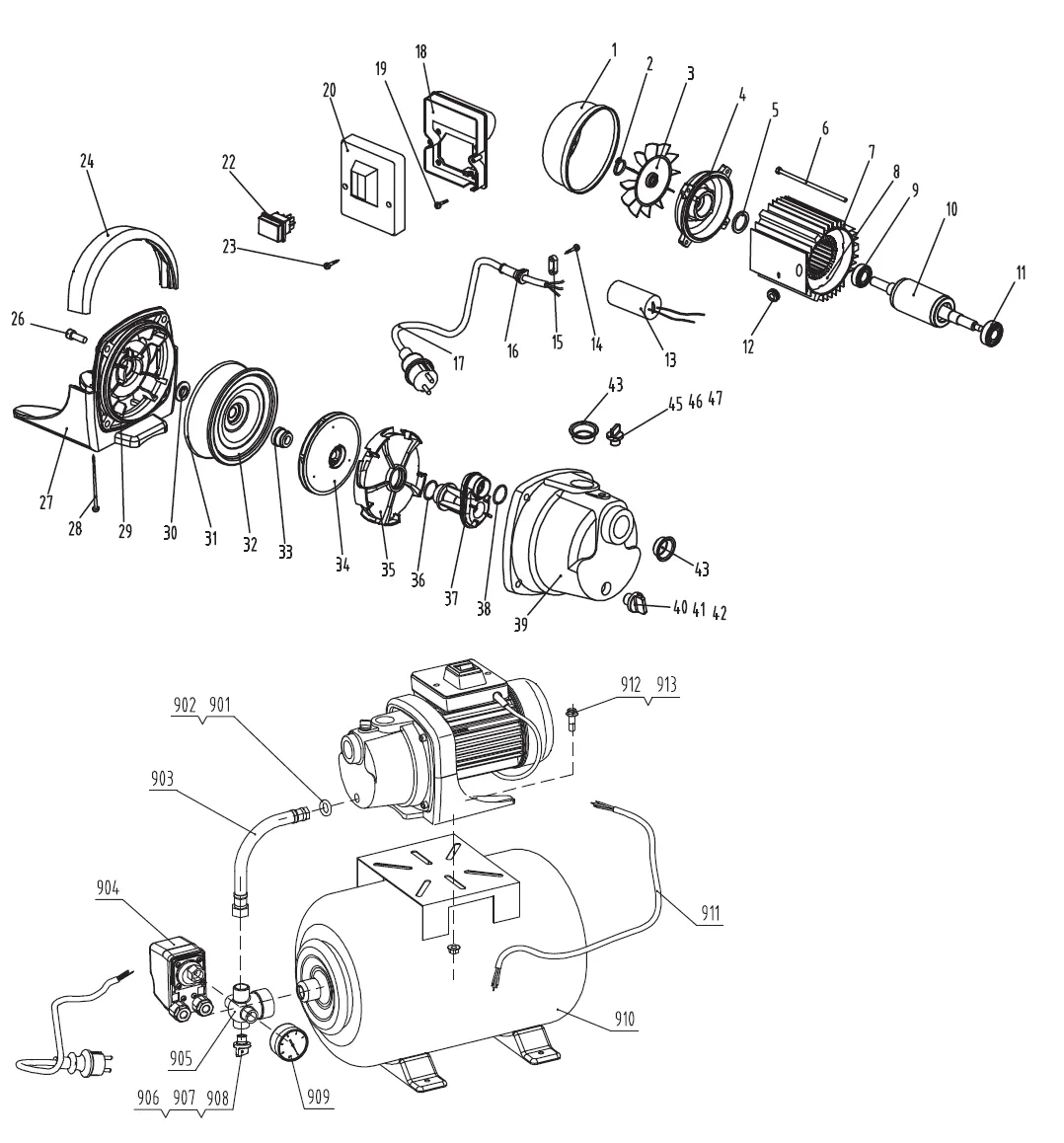 Запчасти, схема и деталировка Sturm MC8825