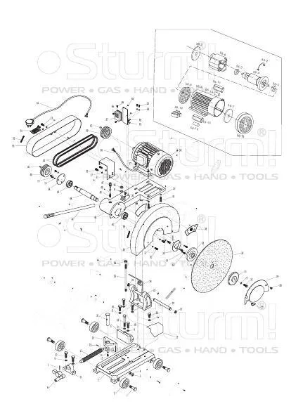 гайка  для Sturm CF7327P Арт.:CF7327P-47